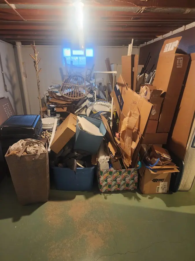 Roll-off dumpster container at job site for 20 Yard Dumpster Rental in Slaton